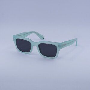 Off-White OERI108 MIDLAND 5307 Sunglasses Sage Square Frame, Dark Grey Lenses
